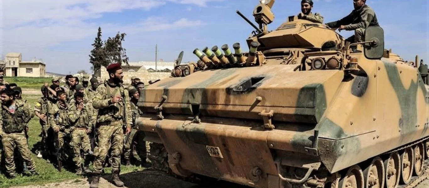 Ισλαμιστές οδηγούν τεθωρακισμένα Οχήματα «ACV-15 AAPC» της 1ης Τουρκικής Στρατιάς (φώτο)